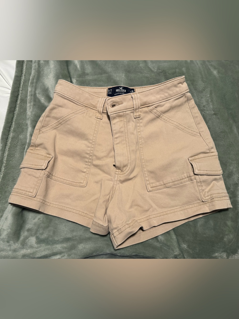 Hollister Tan Cargo Shorts
